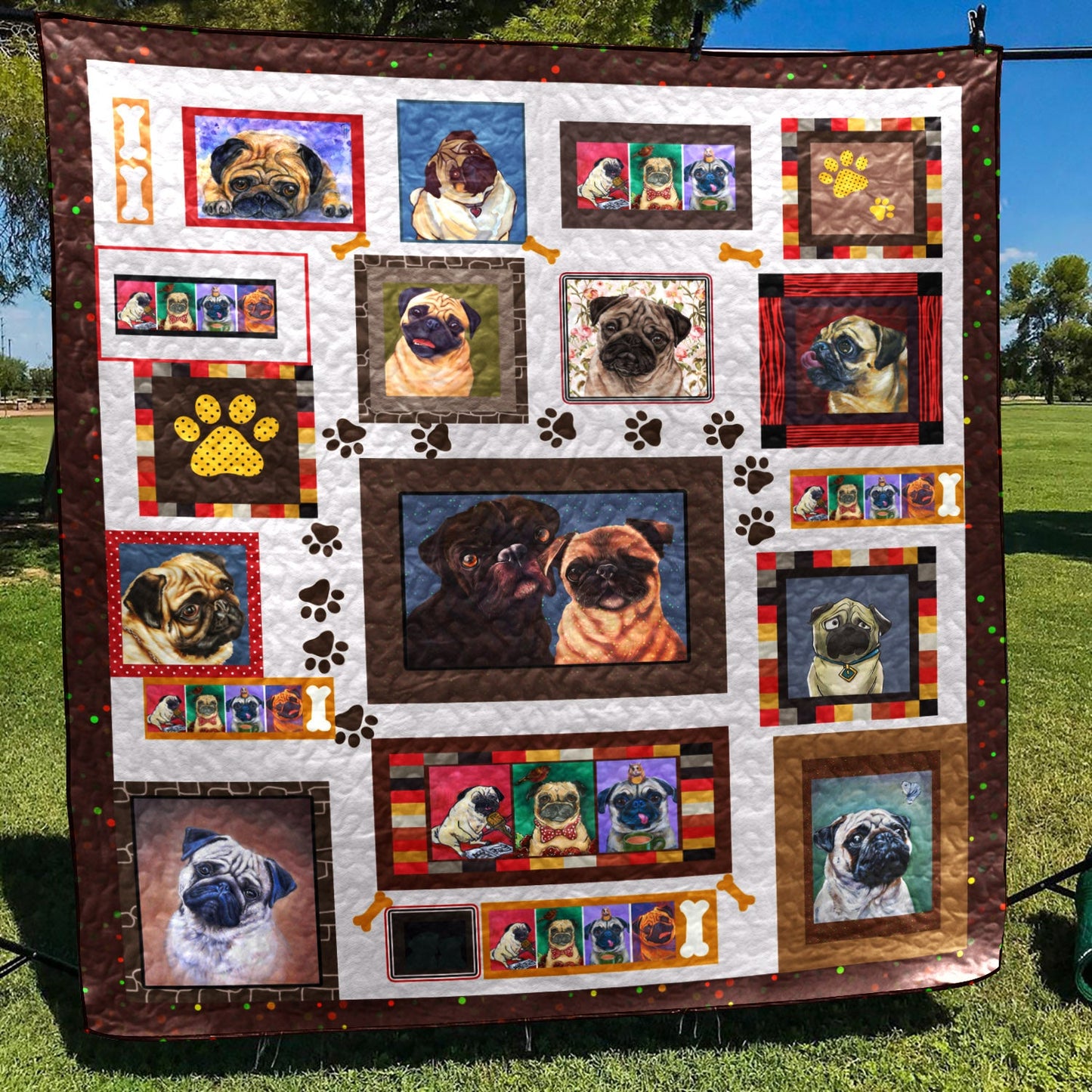 Pug NN260627 Quilt Blanket