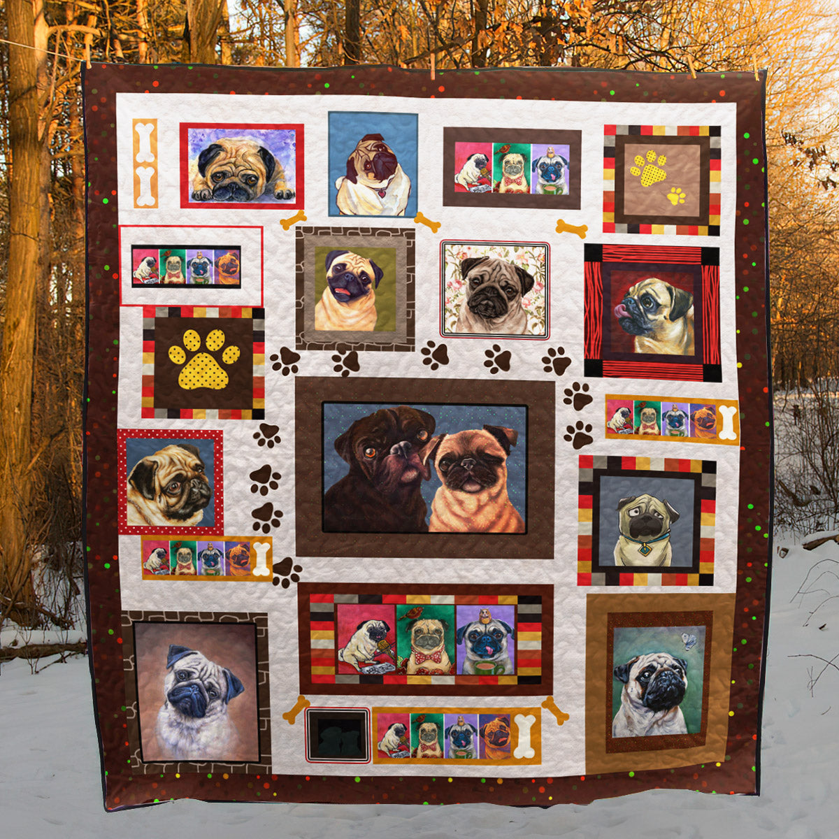 Pug NN260627 Quilt Blanket