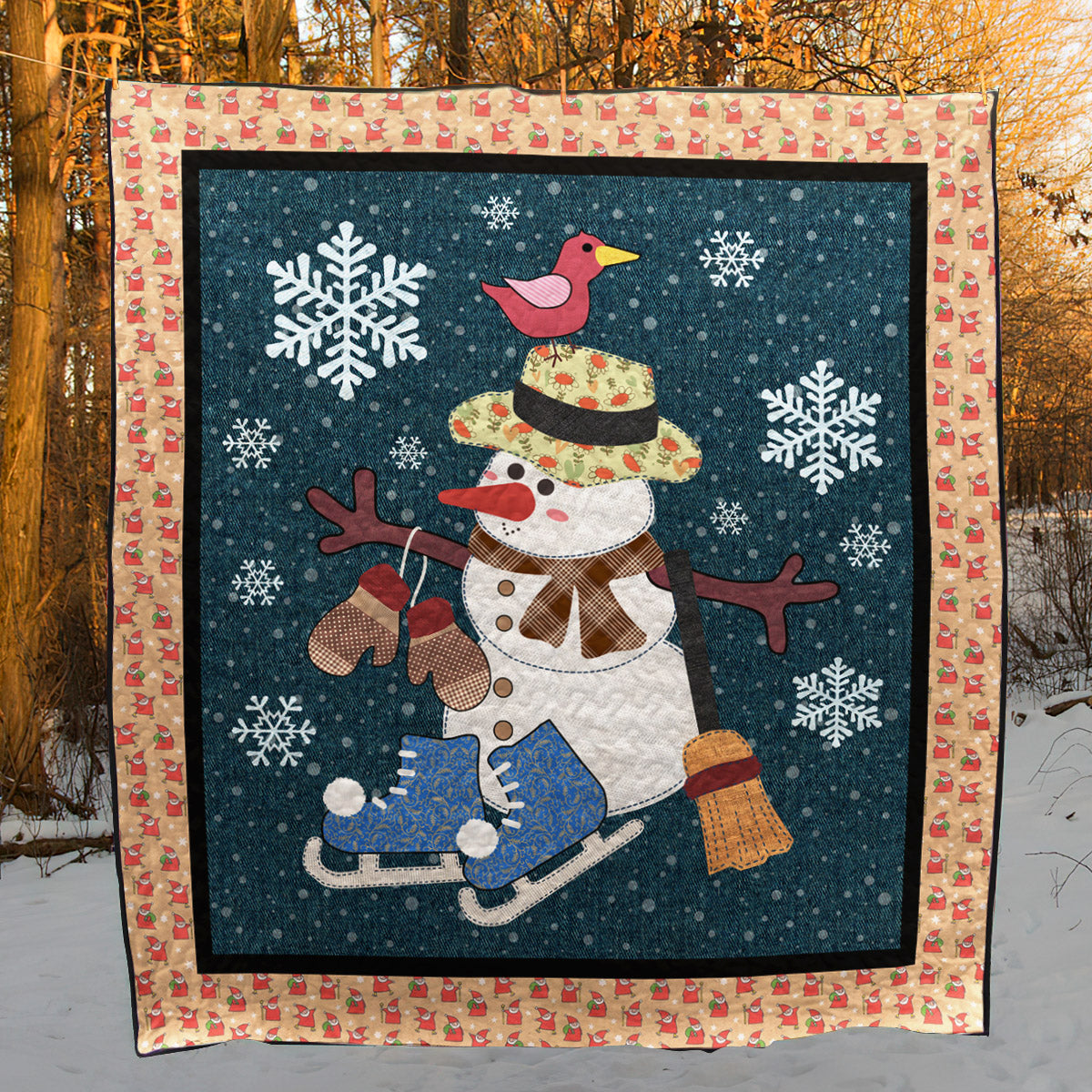 Snowman HT260631 Quilt Blanket