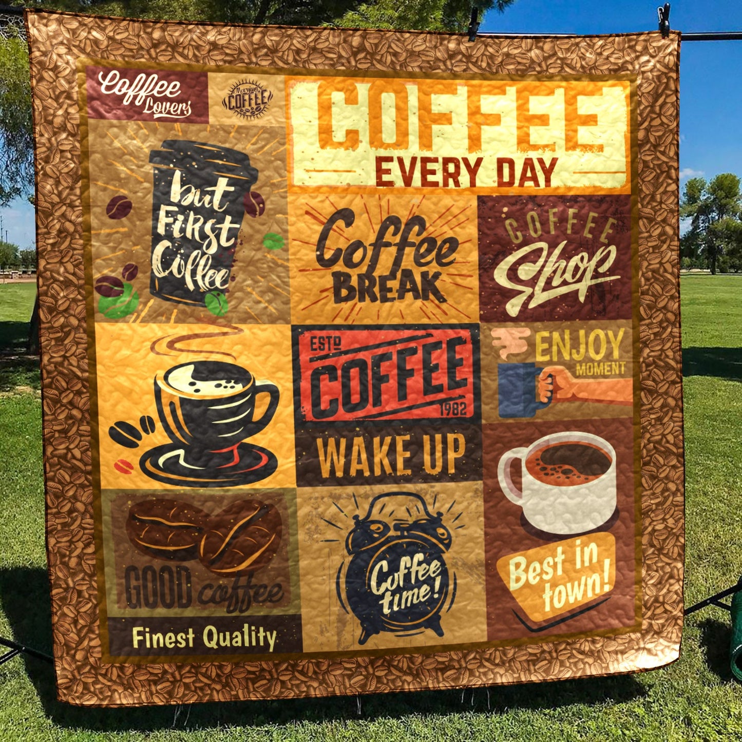Coffee ML260607 Quilt Blanket