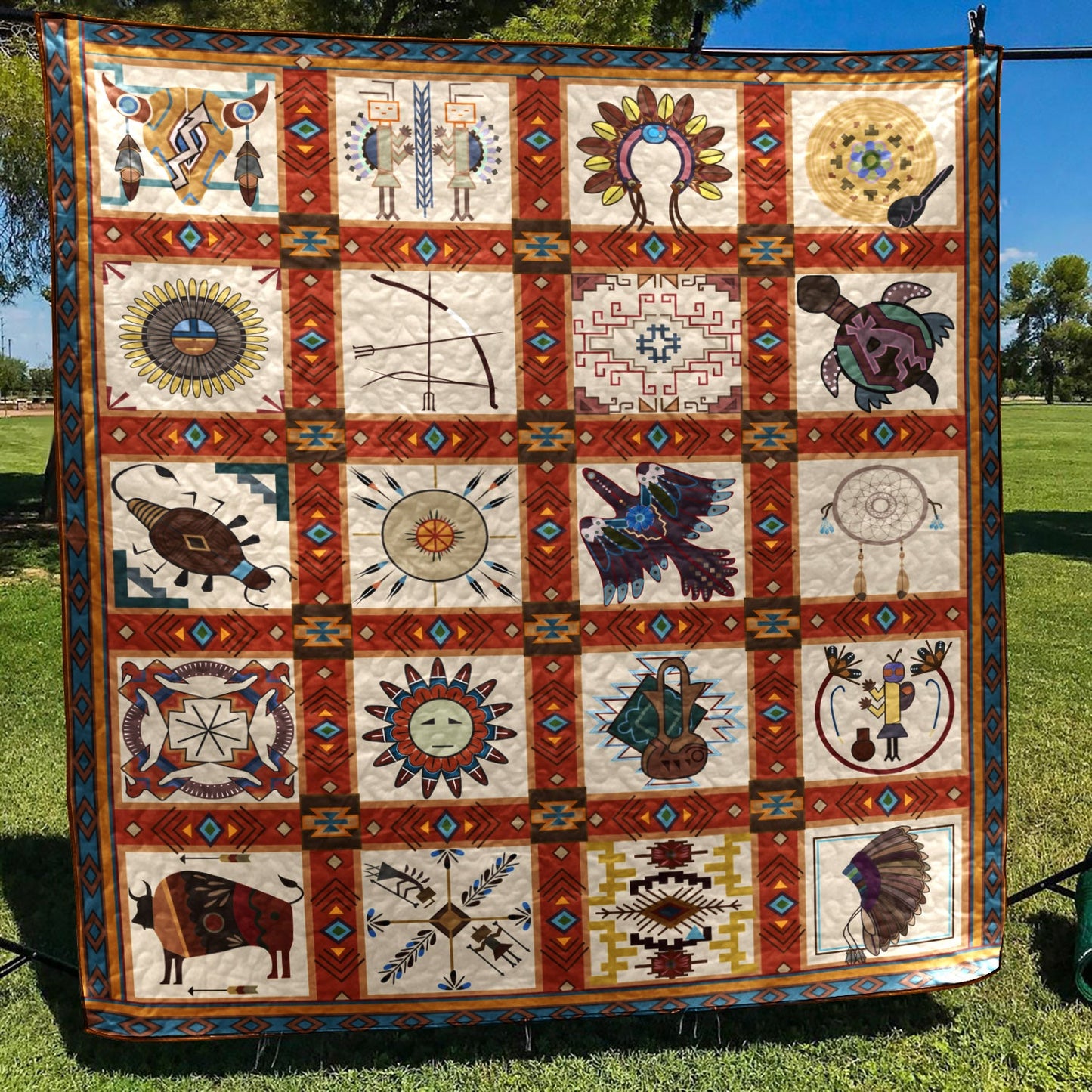 Native American CLP200660 Quilt Blanket