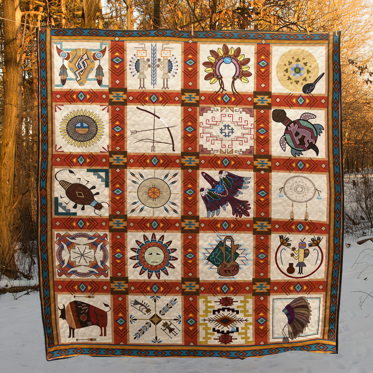 Native American CLP200660 Quilt Blanket