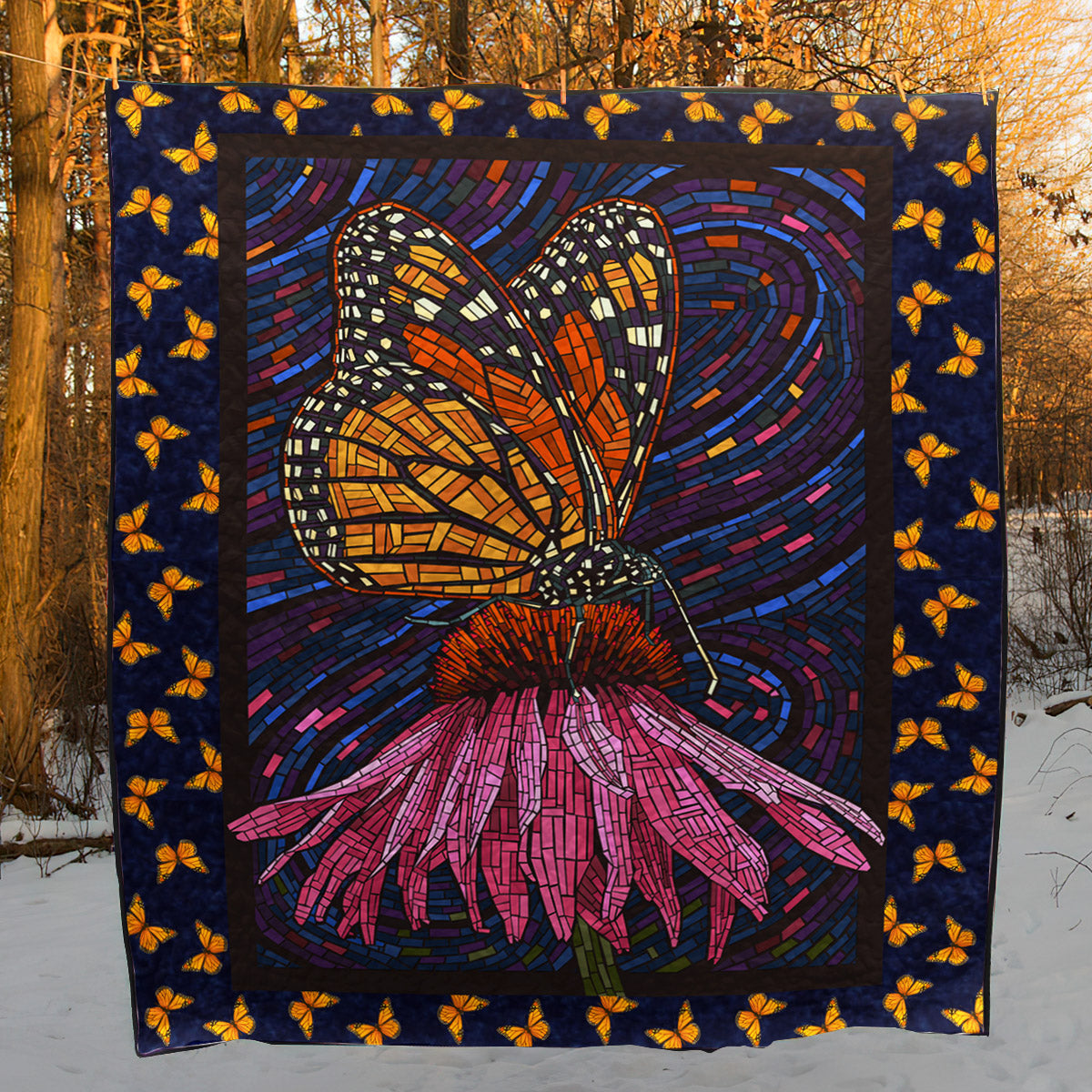 Monarch Butterfly CLT180655 Quilt Blanket