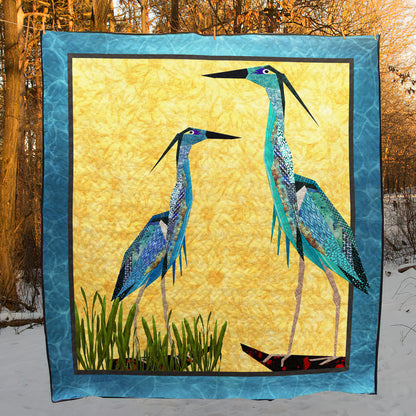 Great Blue Heron TN270621 Quilt Blanket