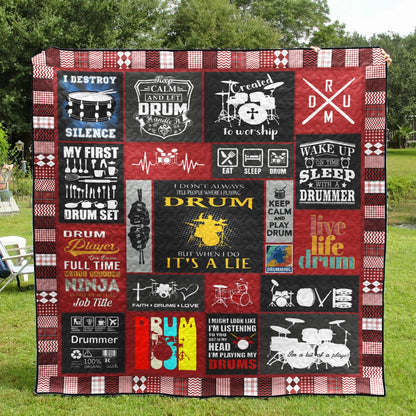 Drum HN280613 Quilt Blanket