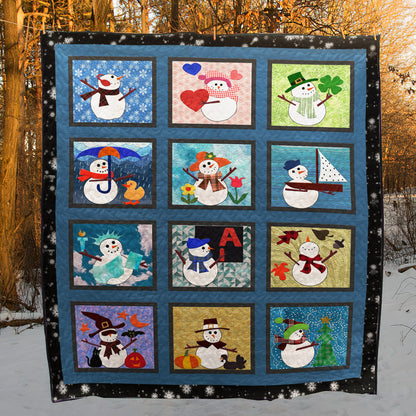 Snowman TN280622 Quilt Blanket
