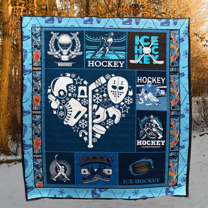 Ice Hockey CLD270667 Quilt Blanket