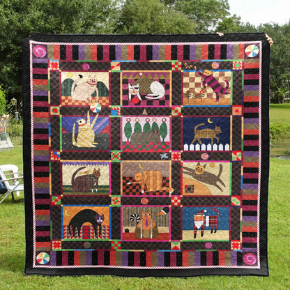 Cat CL130612 Quilt Blanket