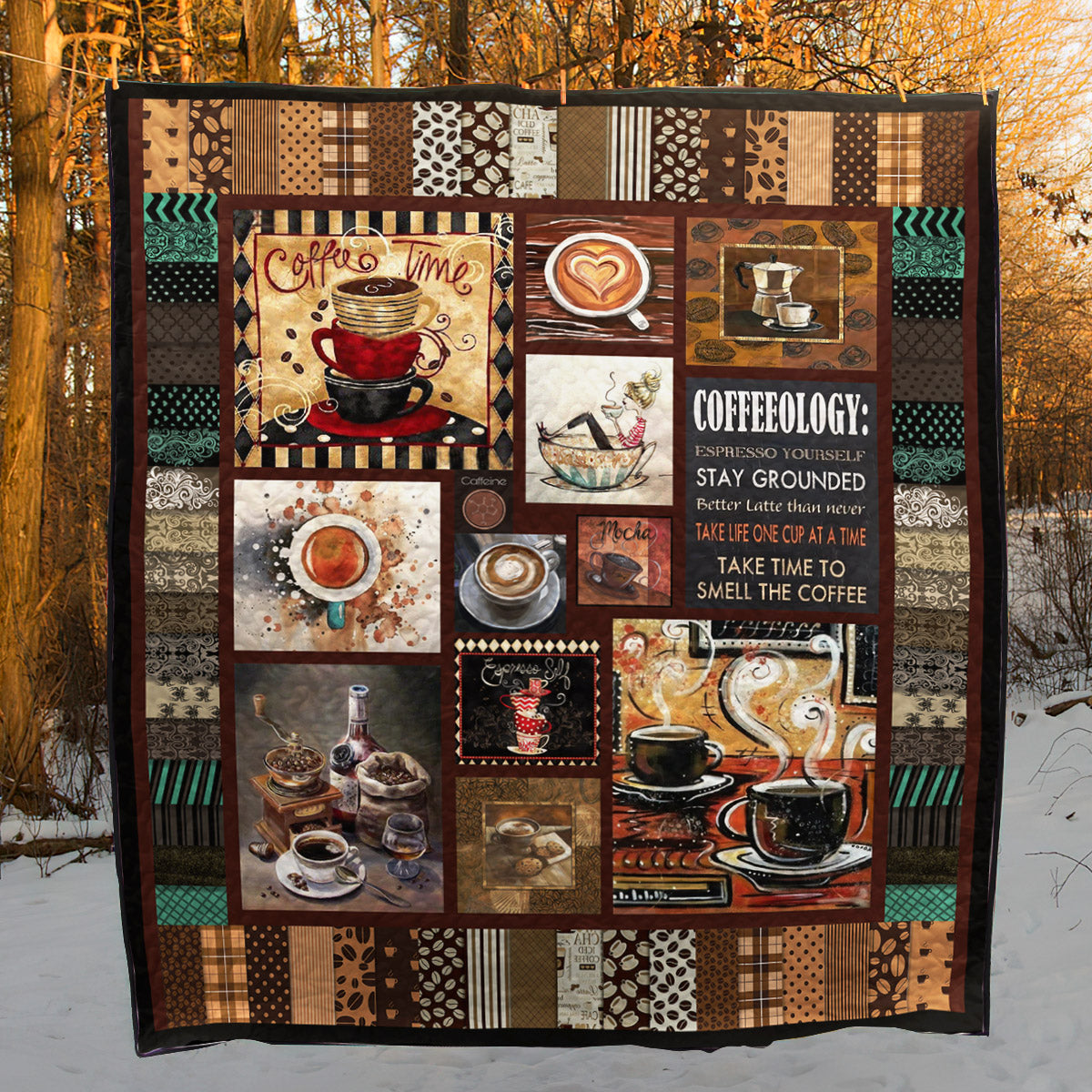 Coffee Time PKD210608 Quilt Blankets