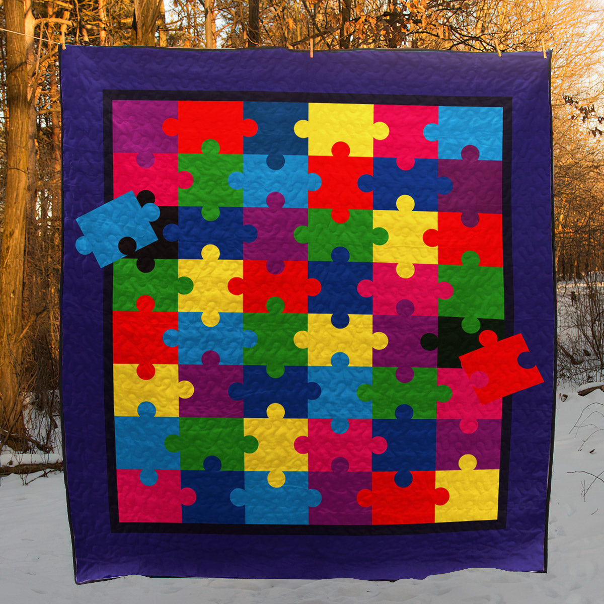 Autism CL120613 Quilt Blanket