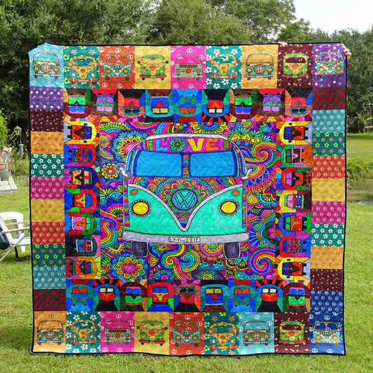 Hippie Vans CLT150632 Quilt Blanket