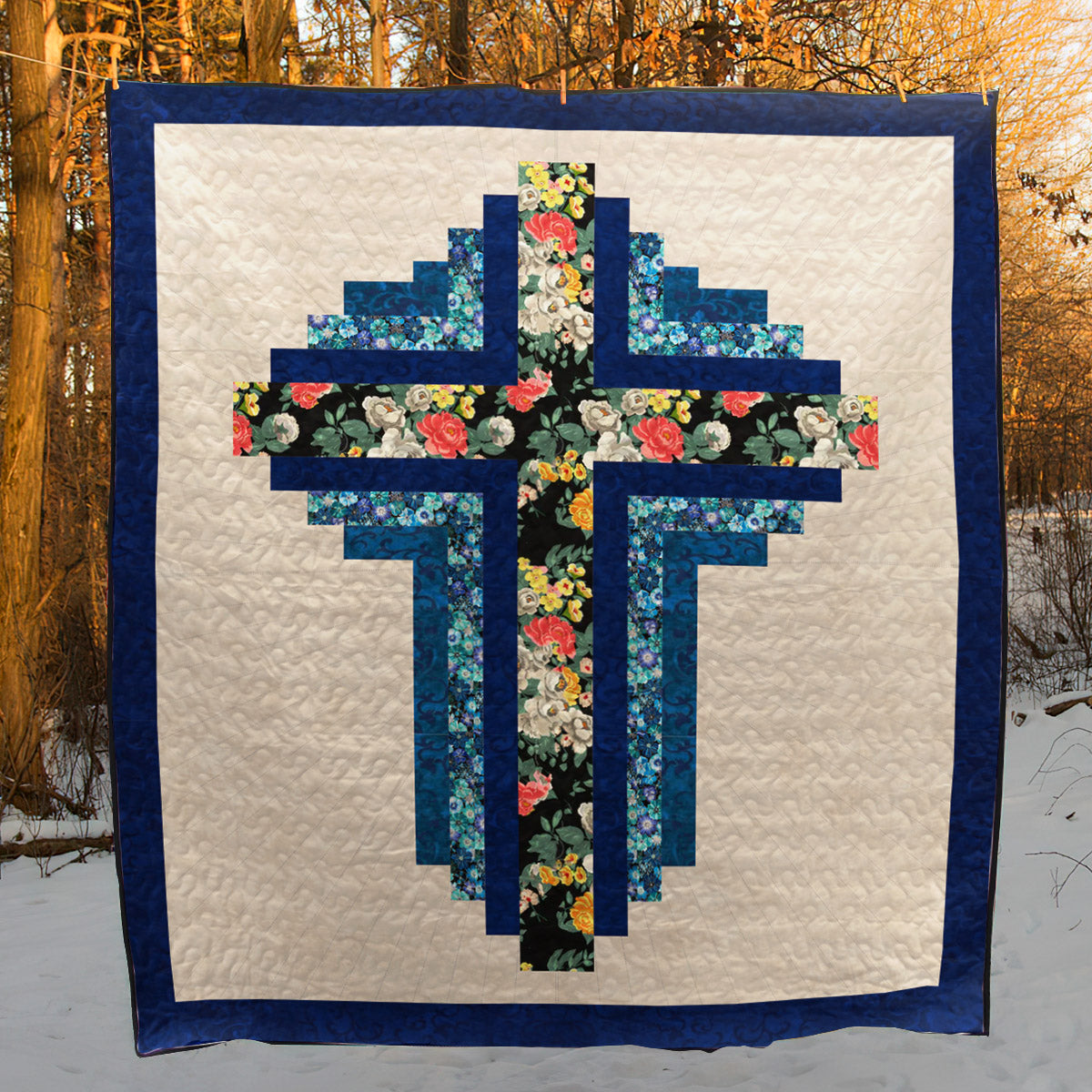 Christian Cross CL140618 Quilt Blanket