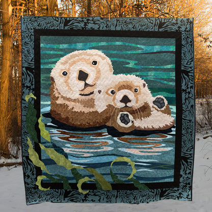 Sea Otter CLT180663 Quilt Blanket