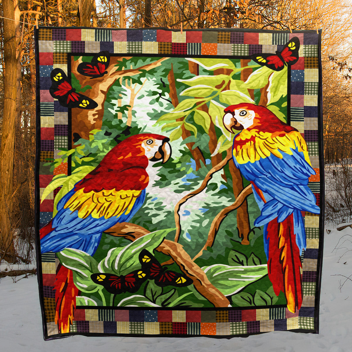 Parrot NN010711 Quilt Blanket