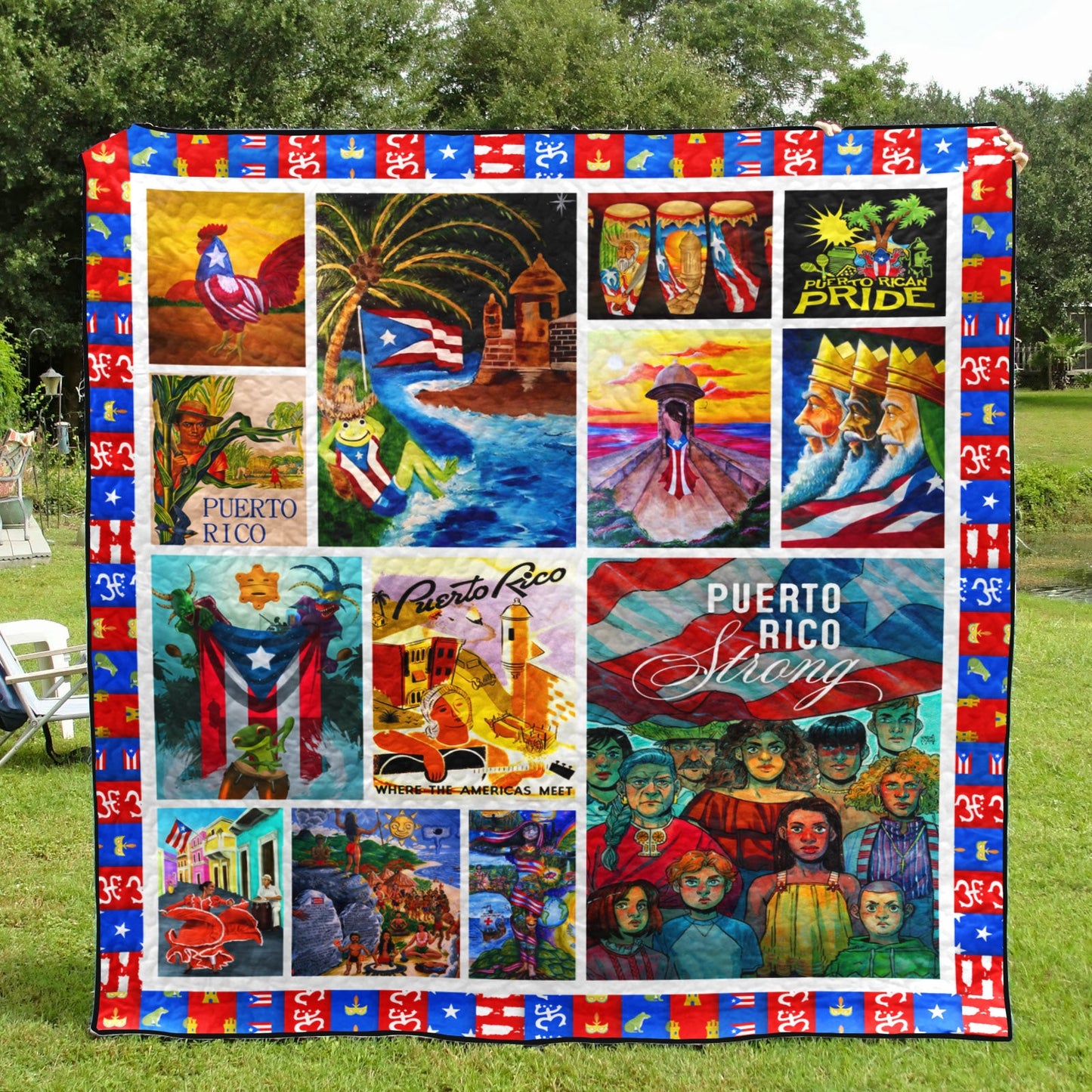 Puerto Rico HM010713 Quilt Blanket
