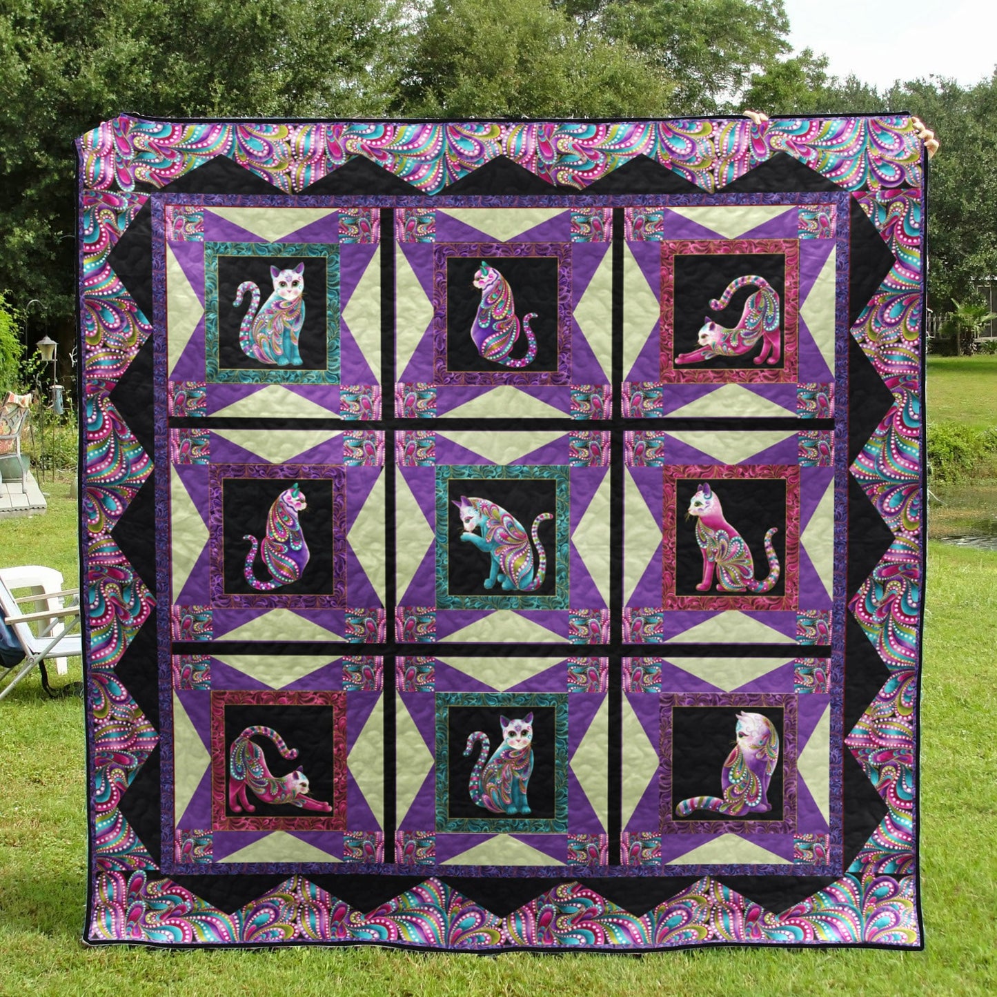 Cat D010716 Quilt Blanket