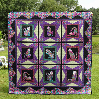 Cat D010716 Quilt Blanket
