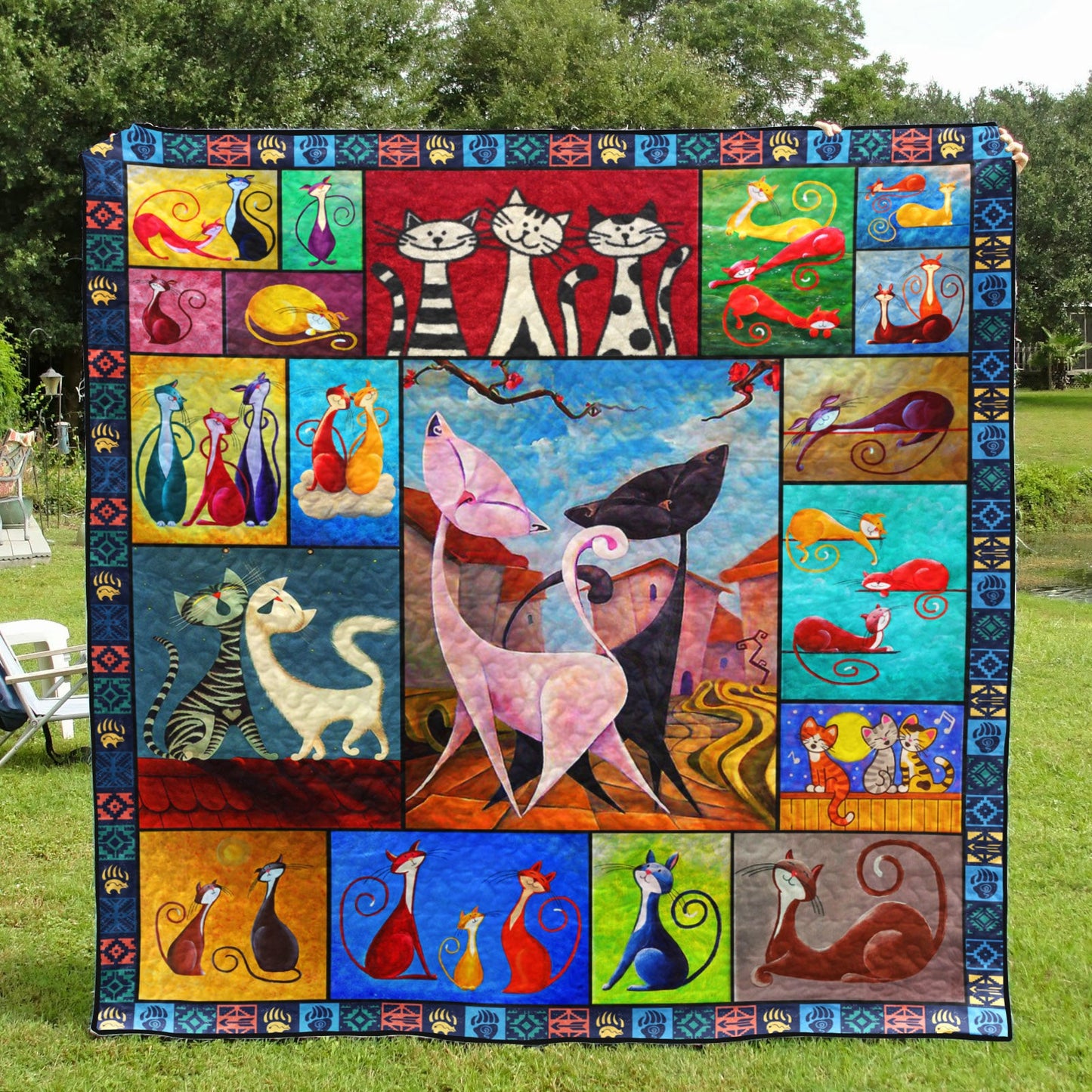 Cat D010721 Quilt Blanket