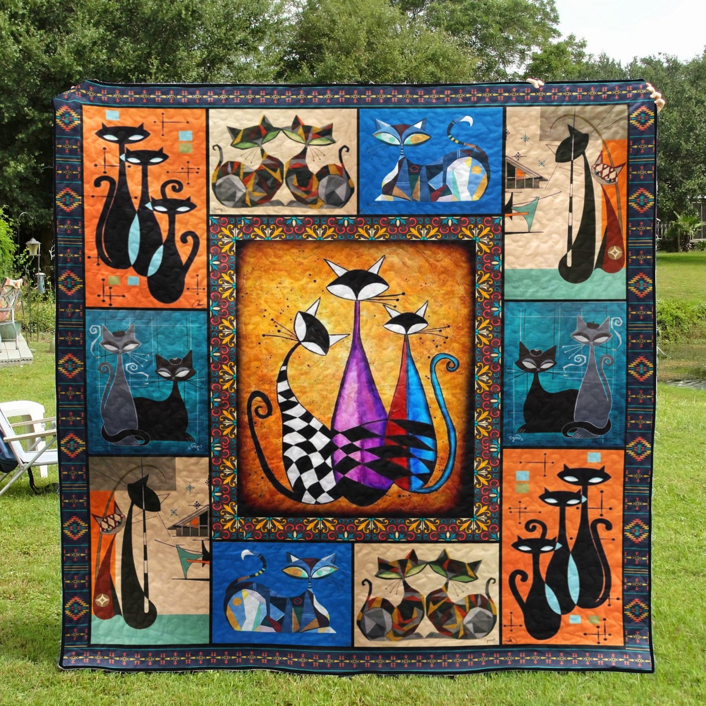 Cat D010722 Quilt Blanket
