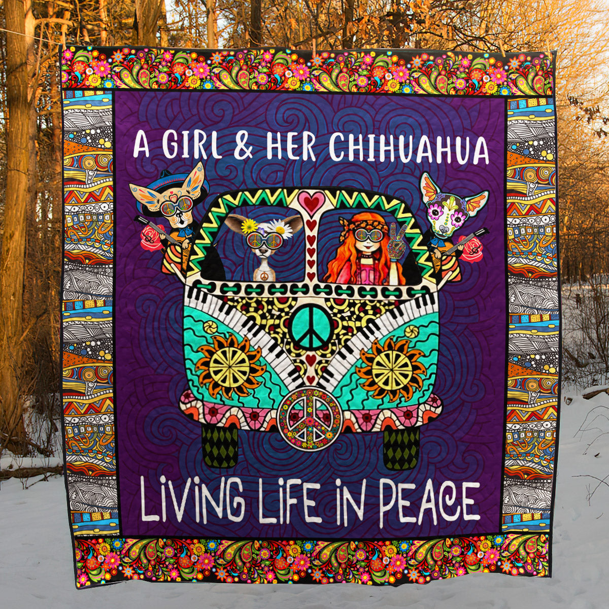 Chihuahua D010741 Quilt Blanket