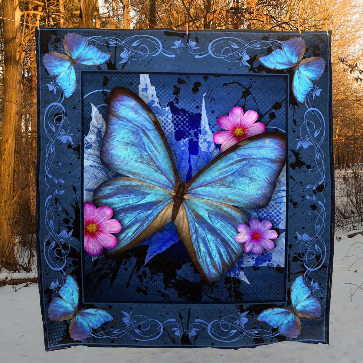 Butterfly D010705 Quilt Blanket