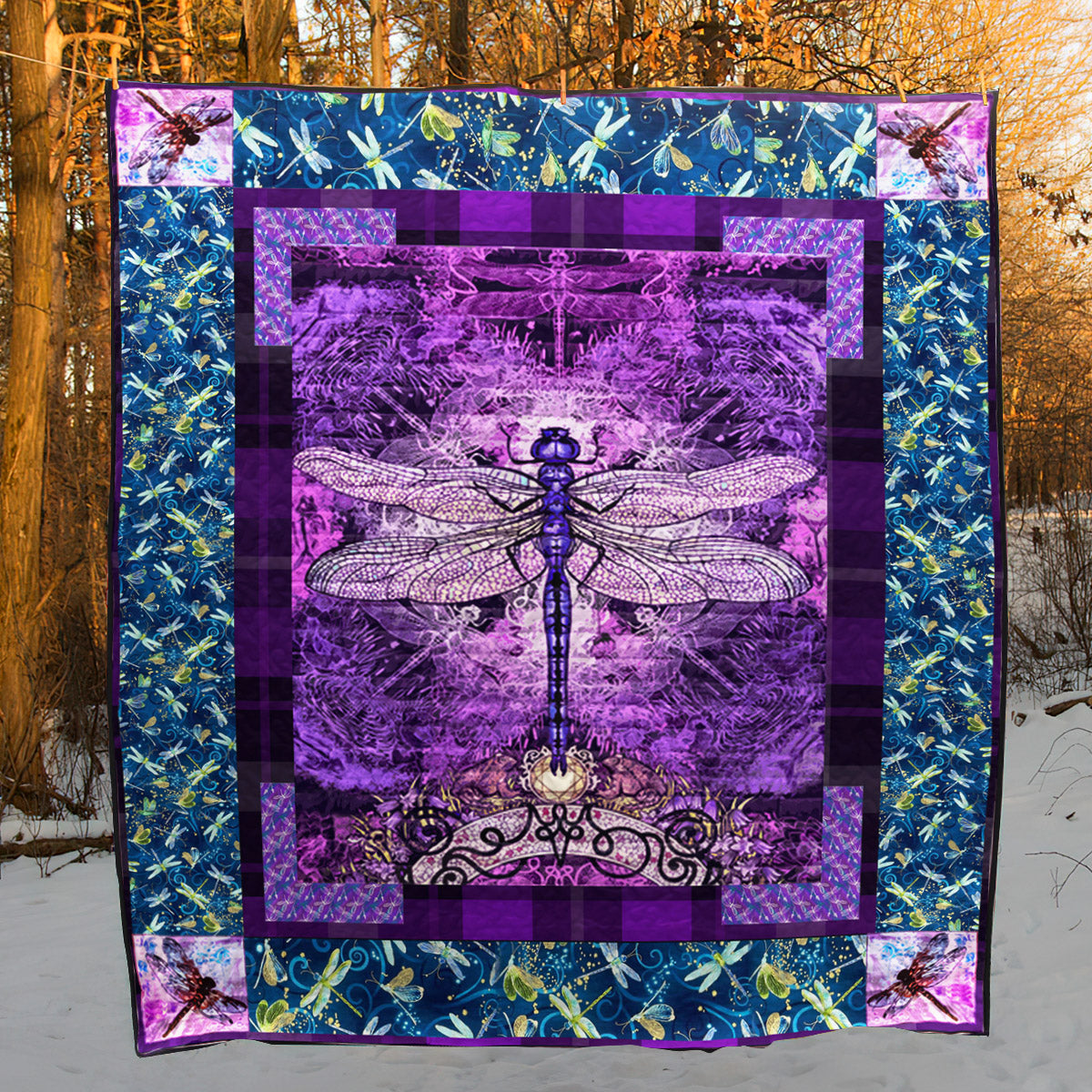 Dragonfly D010752 Quilt Blanket