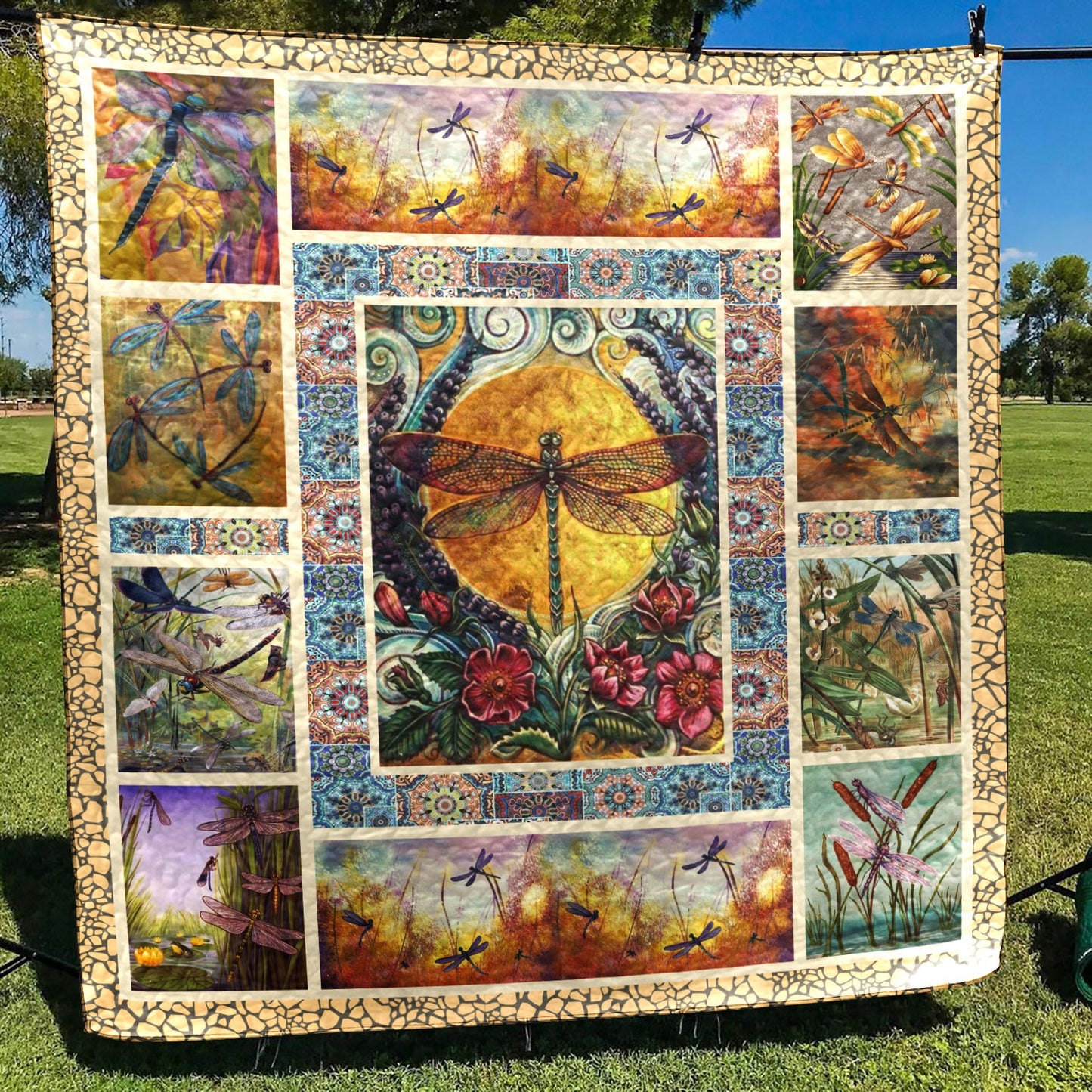 Dragonfly D010753 Quilt Blanket