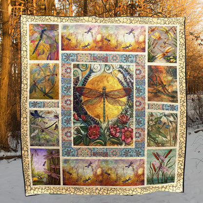 Dragonfly D010753 Quilt Blanket