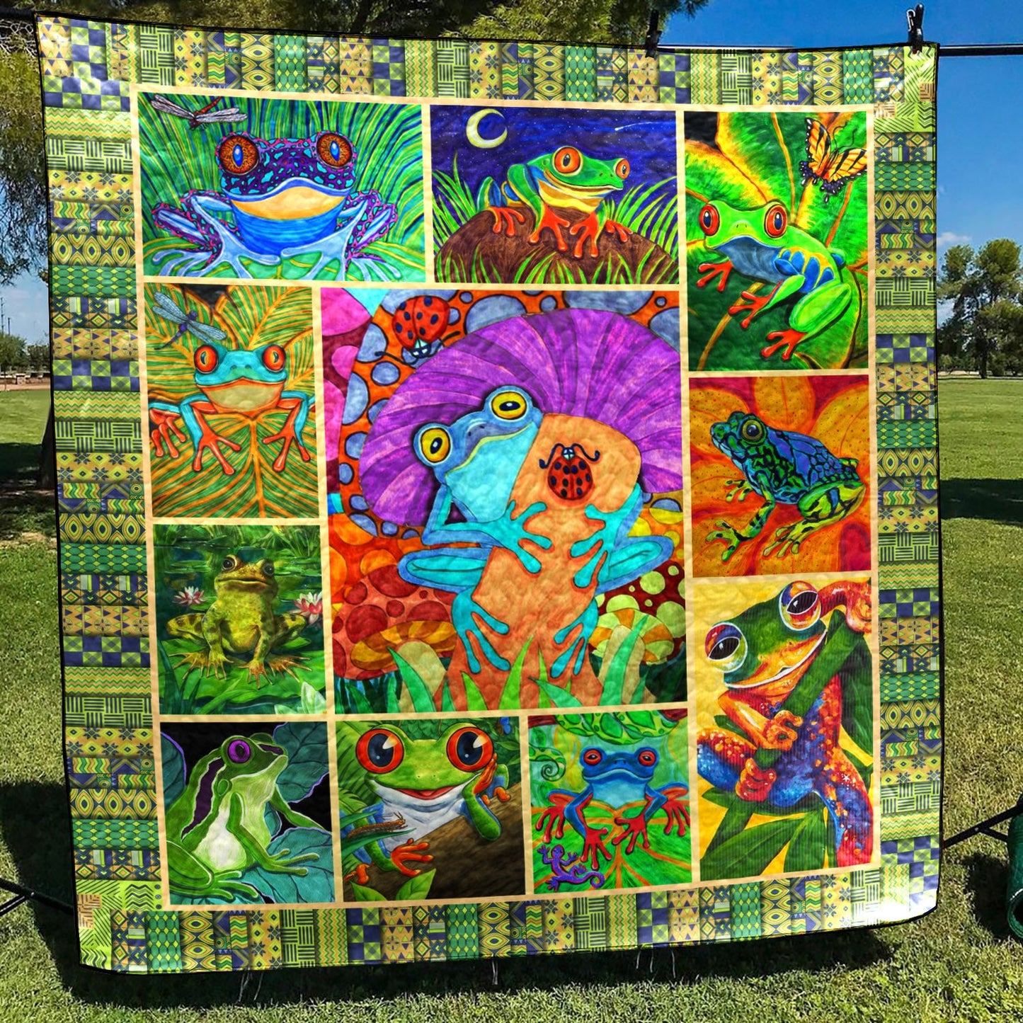 Frog D010758 Quilt Blanket