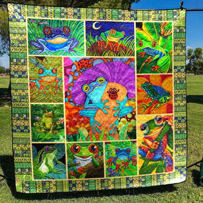 Frog D010758 Quilt Blanket