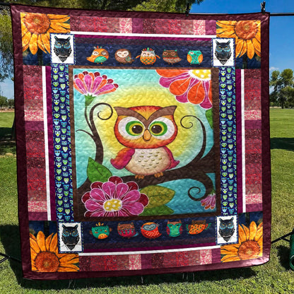 Owl D010773 Quilt Blanket