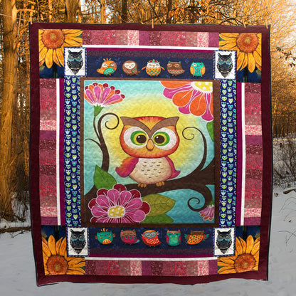 Owl D010773 Quilt Blanket