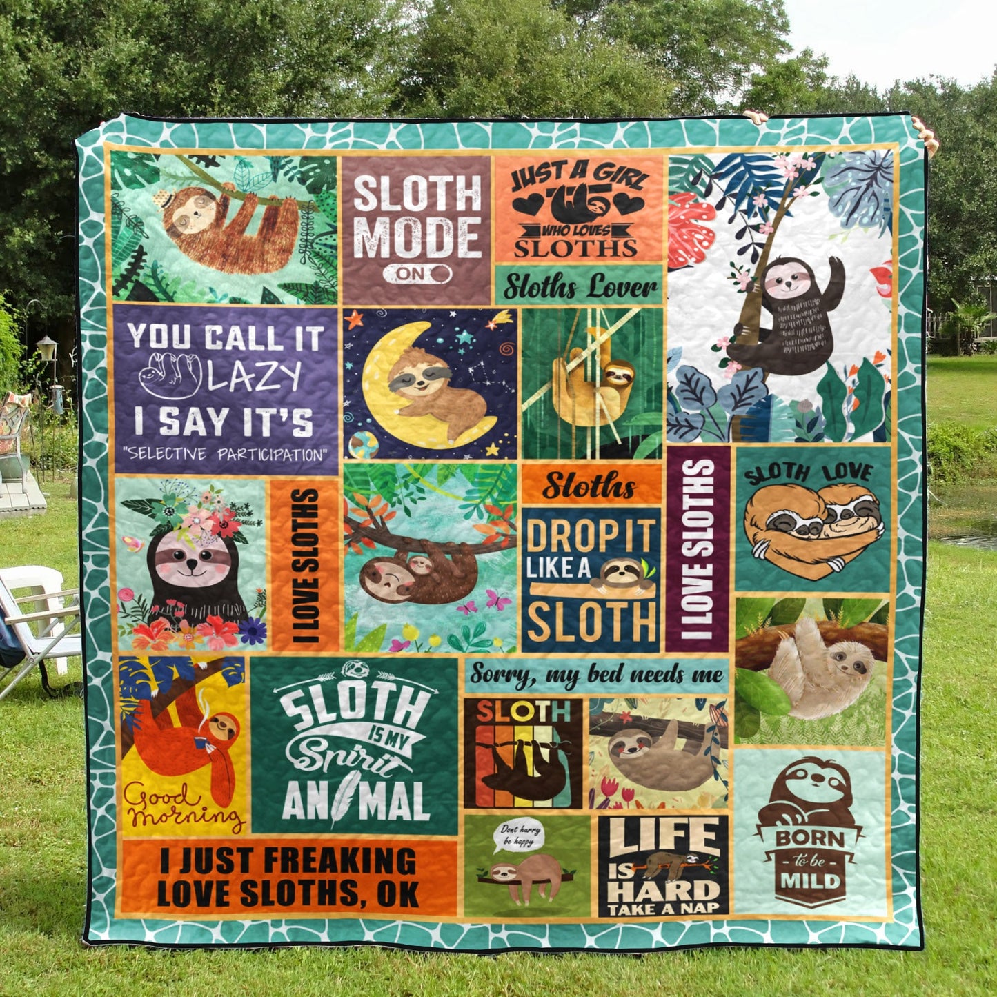 Sloth D010779 Quilt Blanket