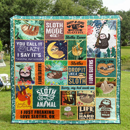 Sloth D010779 Quilt Blanket