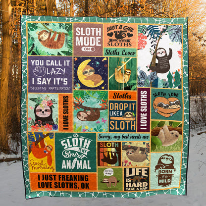 Sloth D010779 Quilt Blanket