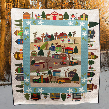 Christmas Village Quilt Blanket TM011111