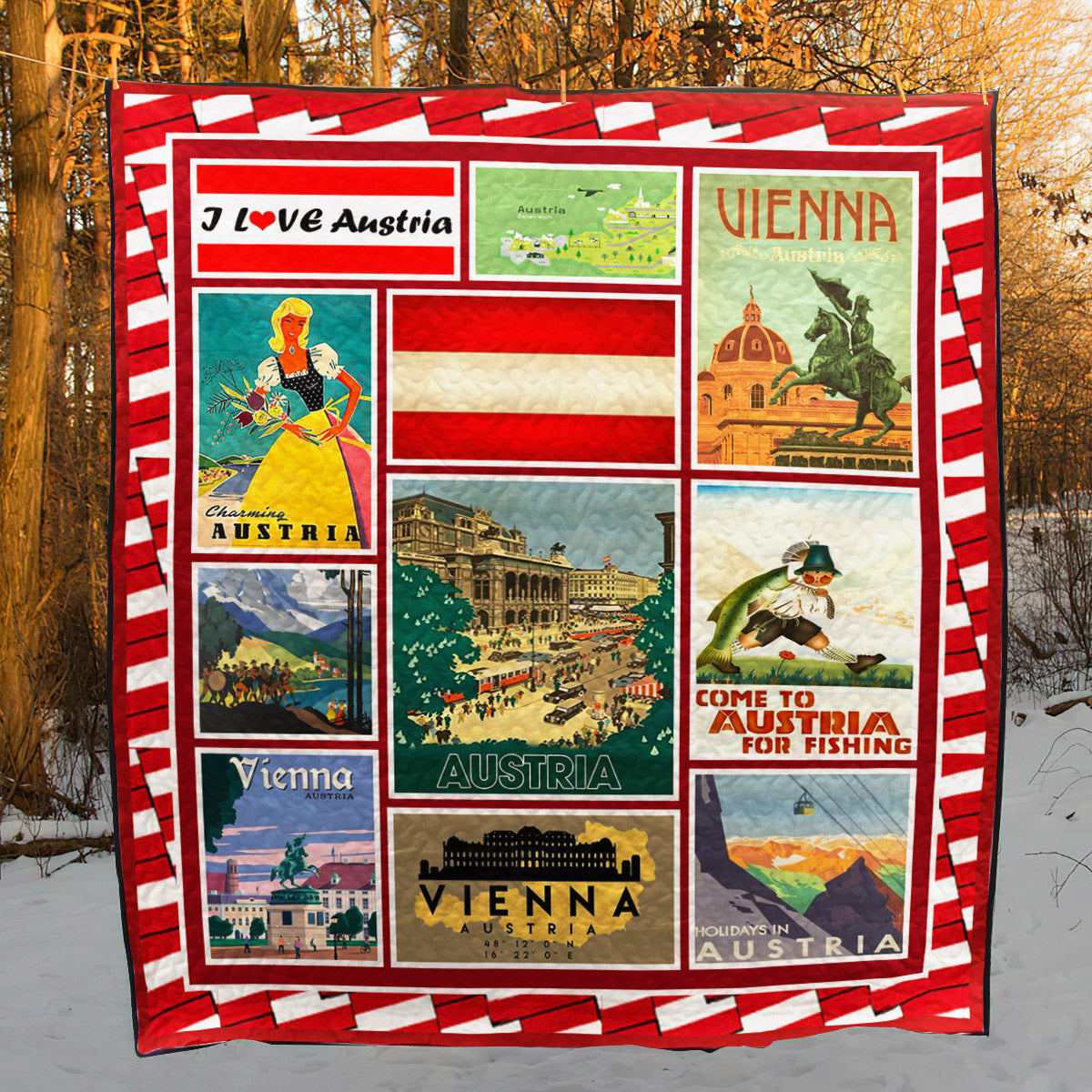 Austria NA010737B TBG Quilt Blanket