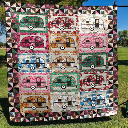 Camping D9017 Quilt Blanket