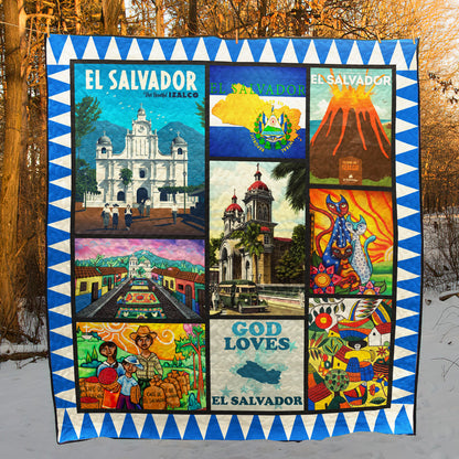 El Salvador TG030715A TBG Quilt Blanket