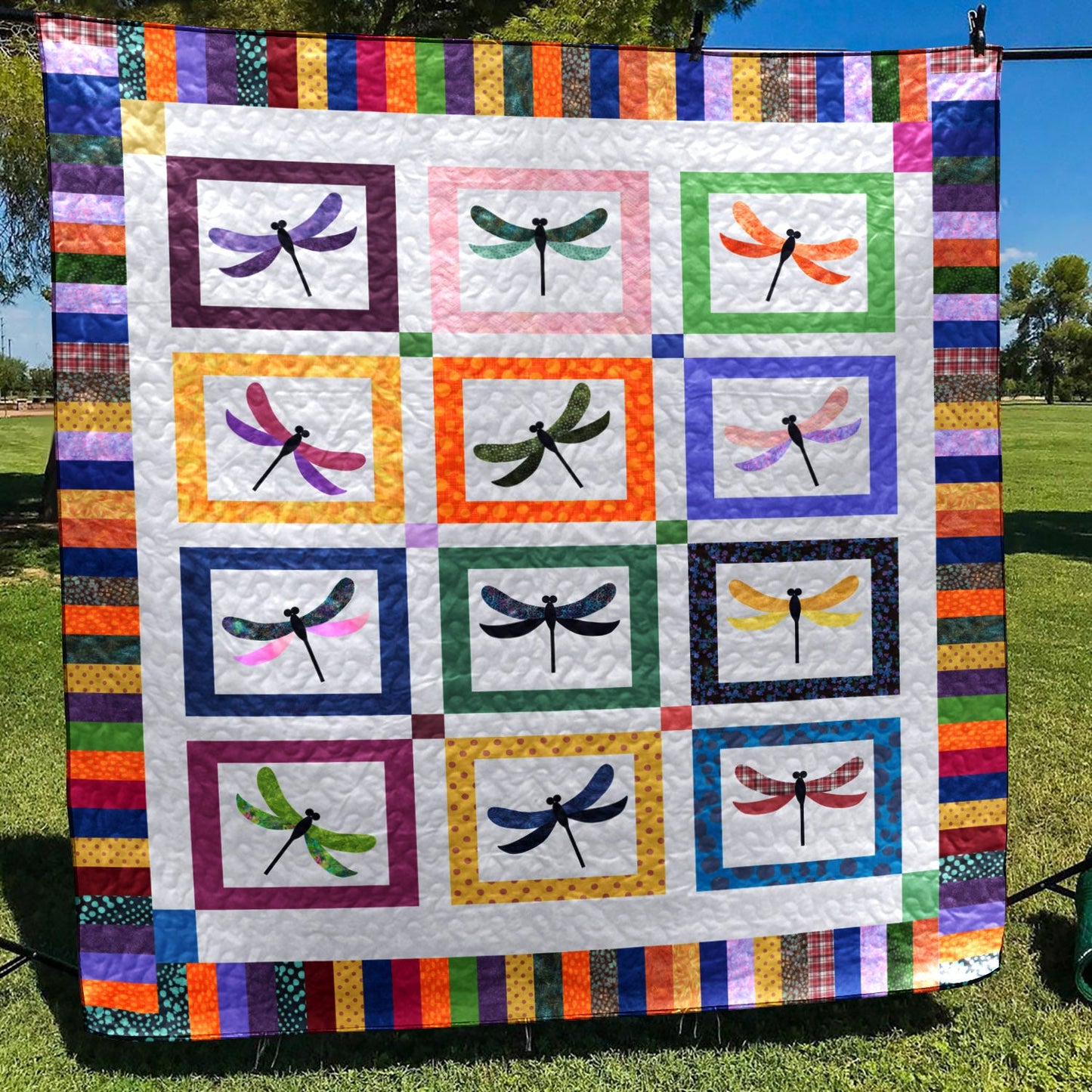 Dragonfly CLA200648 Quilt Blanket