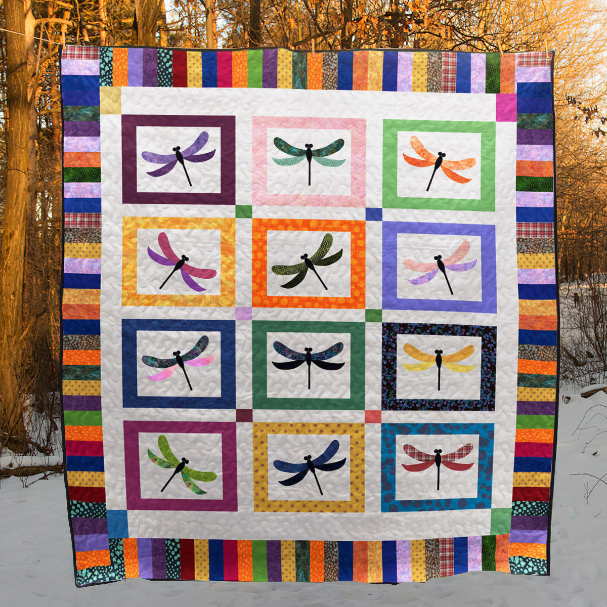 Dragonfly CLA200648 Quilt Blanket