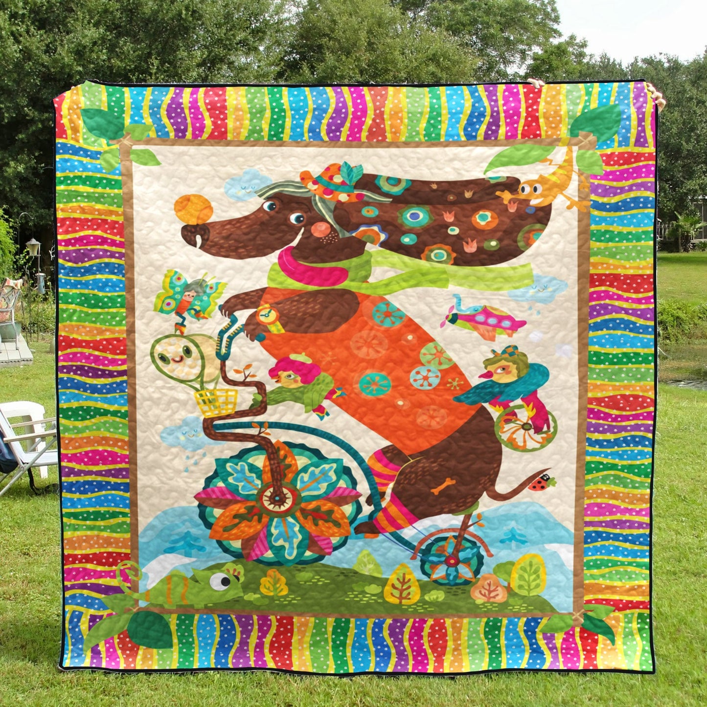 Dachshund CLT180613 Quilt Blanket