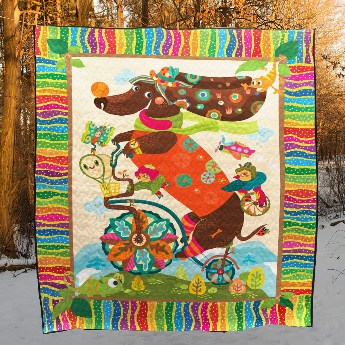 Dachshund CLT180613 Quilt Blanket