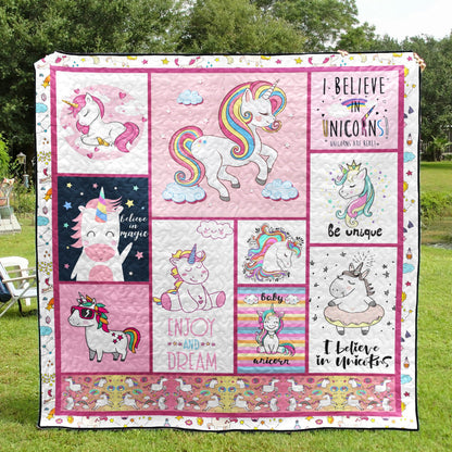 I Believe In Unicorn CLD270666 Quilt Blanket