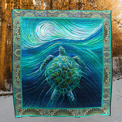 Sea Turtle CLP270676 Quilt Blanket