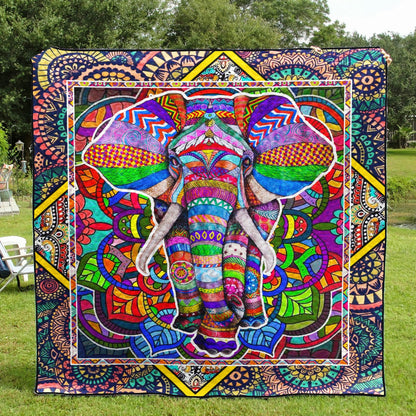 Elephant NA040726B TBG Quilt Blanket