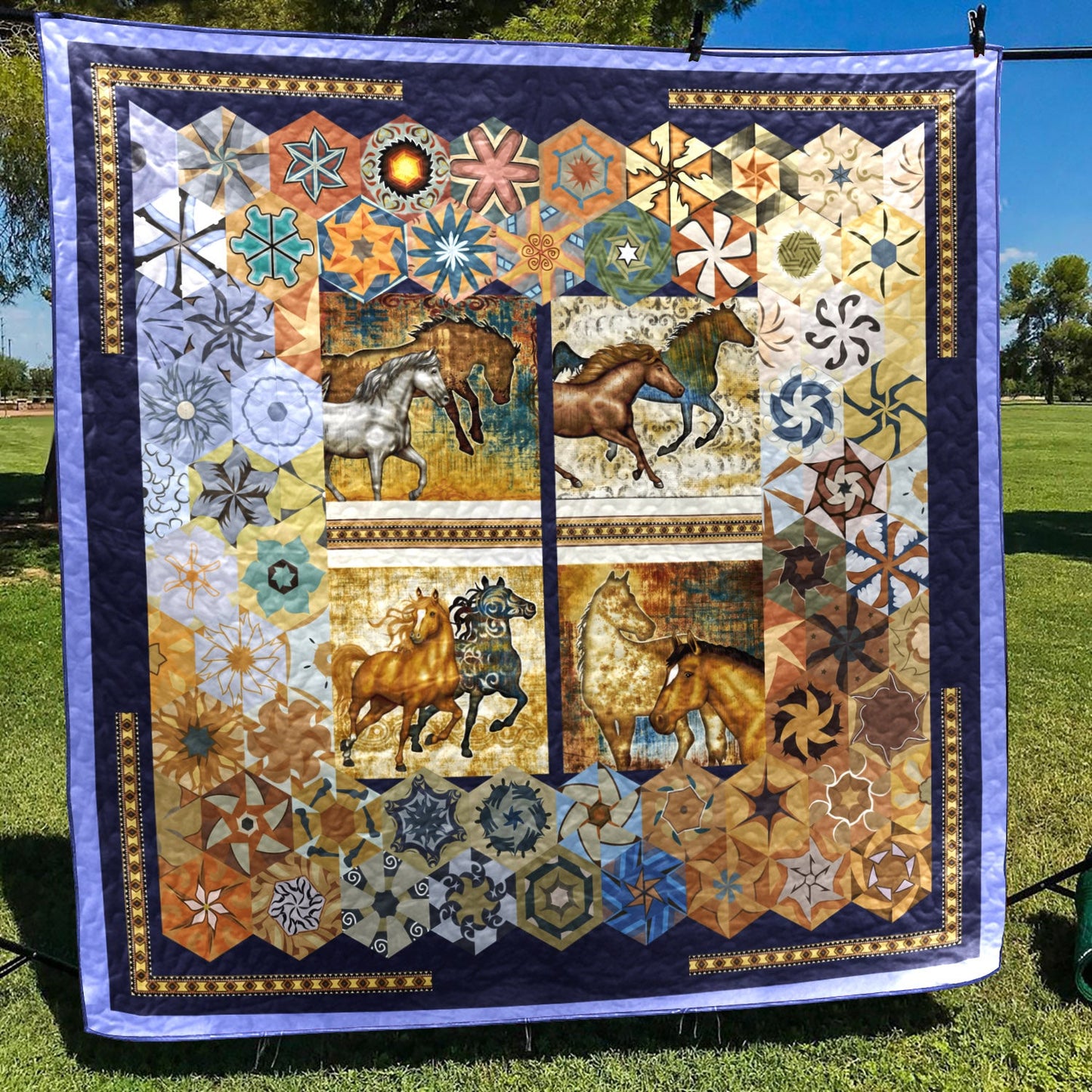 Horse CL1306105 Quilt Blanket
