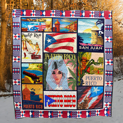 Puerto Rico QH060706B TBG Quilt Blanket