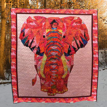 Elephant TU080703A TBG Quilt Blanket