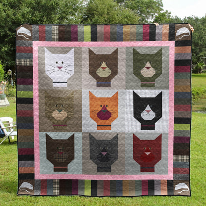 Cat CLM170611 Quilt Blanket